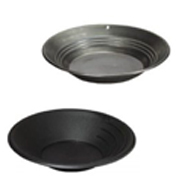 Gold pans, sieves & trowels