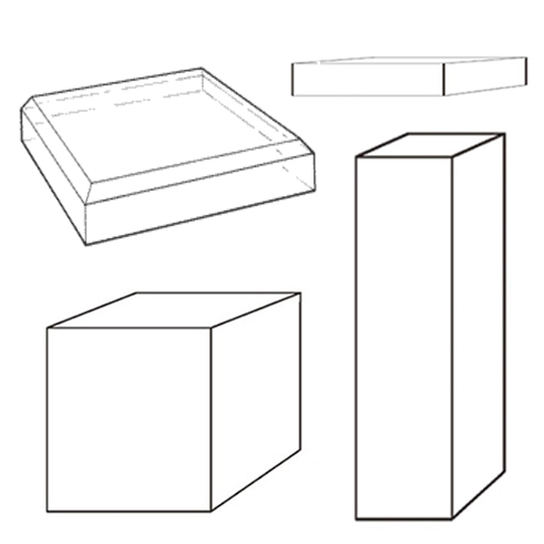 Acrylic Glass Presentation Bases