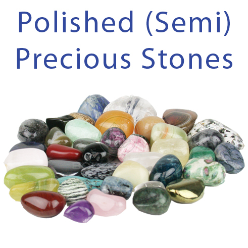 Polished (semi)precious stones