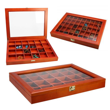 Wooden collection showcases