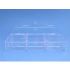 Plastic box 210 x 120 x 36 mm. with 9 compartments