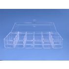 Plastic box 210 x 120 x 36 mm. with 18 compartments