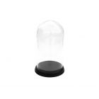 Glass dome Ø 103 mm. / H 178 mm. + wooden base