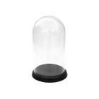 Glass dome Ø 140 mm. / H 257 mm. + wooden base