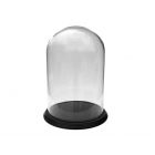 Glass dome Ø 205 mm. / H 305 mm. + wooden base