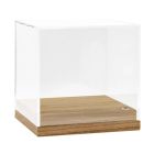 35389 Presentation box wood 156x156x167 mm. wooden base