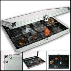 Alu. collection showcase 295x203 mm. - 12 compartments