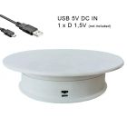 Turntable Display 205 mm. White