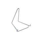 Chrome plated metal display stand 40x55x60 mm.