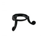 Small Sphere and Egg Stand Black