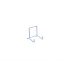 Metal stand white for Ø 2.5"-5" (6-12 cm) 
