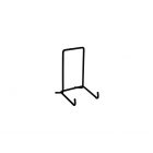 Metal stand black for Ø 3.5"-8" (10-20 cm)