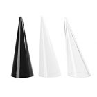 Set of 3 solid acrylic glass ring displays