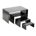 Acrylic riser black 4.5x9.3x6.3 inch.