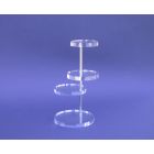 Display met vier ronde plateaus op 1 pin