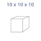 Acrylic Glass Cube 10 x 10 x 10 mm.