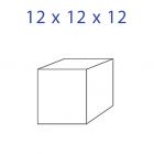 Acrylic Glass Cube 12 x 12 x 12 mm.