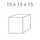 Acrylic Glass Cube 15 x 15 x 15 mm.