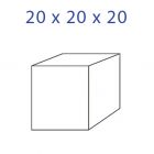 Acrylic Glass Cube 20 x 20 x 20 mm.