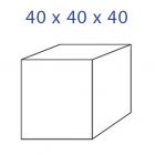 Acrylic Glass Cube 40 x 40 x 40 mm.