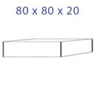 Acrylic Glass Base 80 x 80 x 20 mm.