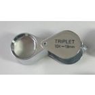 Folding magnifier 10x triplet Ø 21 mm.