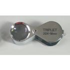 Folding magnifier 20x triplet Ø 20,5 mm.