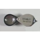 Folding magnifier 10x doublet Ø 20 mm.