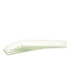 Microscope Slides Half White Glass 50 pcs