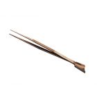 Pointed tweezers with scoop 18 cm.