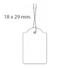 Price tag 18x29mm with cord