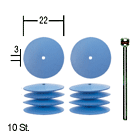 Flexible silicon disc shaped