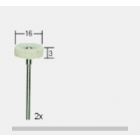 Proxxon Micromot Felt Polishing Wheel Ø 16 x 5 mm.
