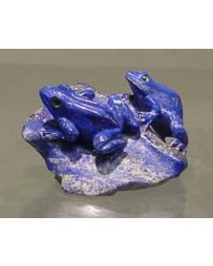 Kikkerpaar van Lapis Lazuli (verkocht)