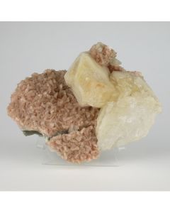 Calcite on Dolomite with Pyrite - Mexico