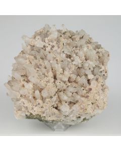 Quartz with Rhodochrosite and Pyrite - Kosovo