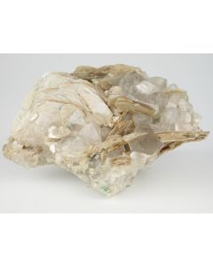Topaz with Quartz on Muskovite - Pakistan