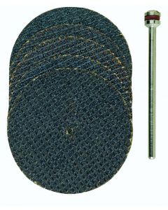 Aluminium oxide cutting discs Ø 38 mm. + holder