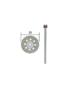 Diamond-coated cutting disc with cooling holes Ø 20 mm