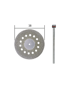 Diamond-coated disc with cooling holes Ø 38 mm