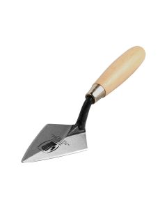 Archaeologists Pointed Trowel with Scharpened Edges and Wooden Handle 3-1/5"