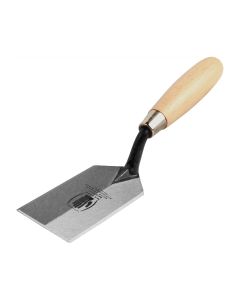Archaeologists Trowel "Margin" with Scharpened Edges and Wooden Handle 5x1-1/2"