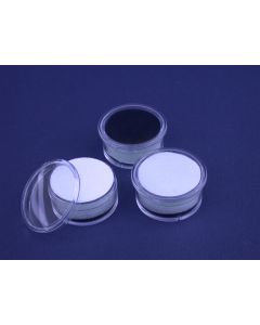 Round Gemstone box Ø 32 H 16 mm. White black