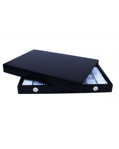 Gemstone case, 40 plastic boxes 28x28x19 mm.