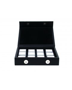Gemstone case, 12 plastic boxes 28x28x19 mm.