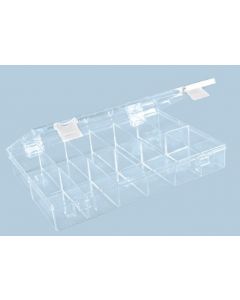 Plastic Box 335 x 225 x 55 mm. with 12 compartments