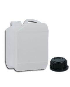 Liquid-tight Plastic Jerrycan 2,5 Liter + Cap