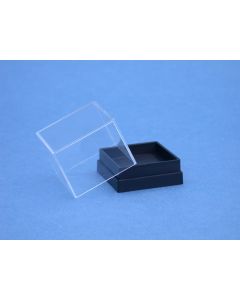 Micromount-box 26 x 26 x 26 mm black base