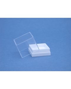 Micromount-box 26 x 26 x 26 mm white base