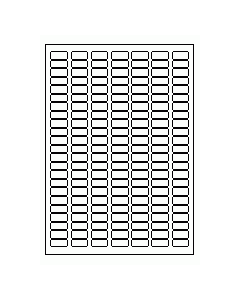 Adhesive labels 25 x 12 mm. on A4-page